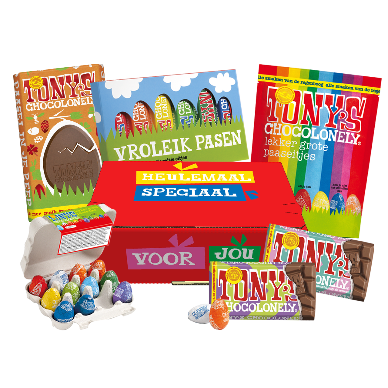 voorjaars chocoladepakket pasen